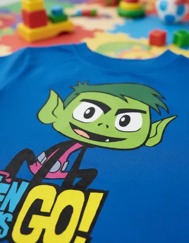 Polera Color Algodón 100% Niños Chico Bestia Titanes