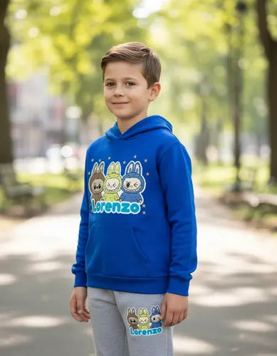 Buzo Labubu Niños Poleron Pantalon Personalizado