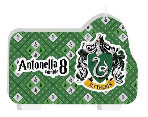 Vela Torta Slytherin Hogwarts Harry Potter Personalizada