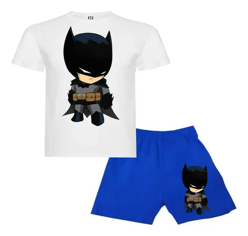 Pijama Corto Niños Algodon Batman