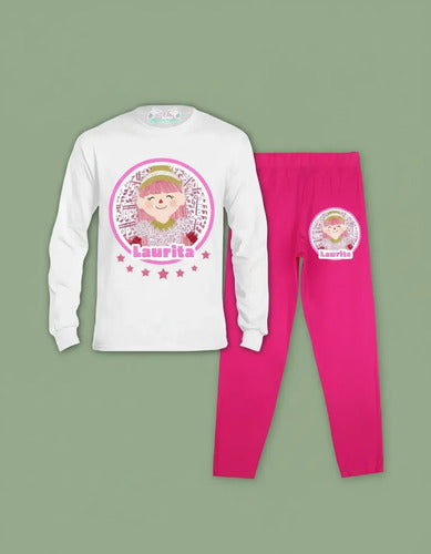 Pijama Largo Larila Duendes Mágicos Personalizado Algodón