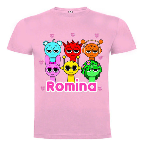 Polera Sprunki Niñas Personalizada Algodón 100%