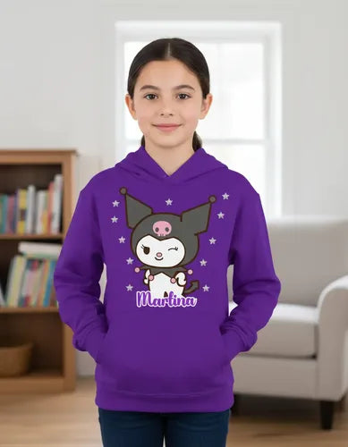 Polerón Kuromi Niñas Personalizado Algodón