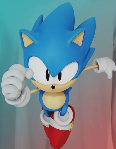 Camiseta Polar Manga Larga Polera Niño Sonic Corriendo