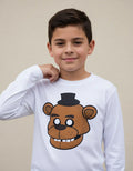 Camiseta Polar Manga Larga Polera Niño Freddy Five Nigh Fnaf