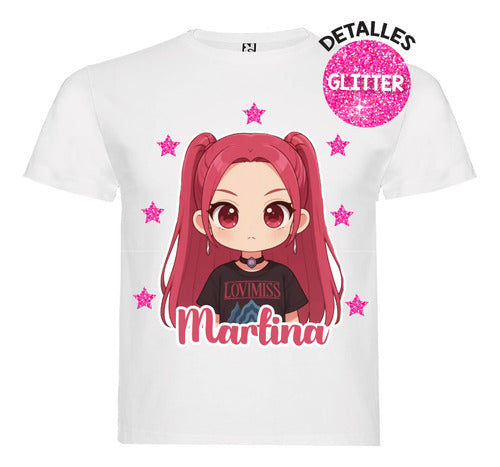 Disfraz Vestido Mira Huntrix Guerreras K Pop Personalizado Polera + Tutú Niñas Detalles Glitter
