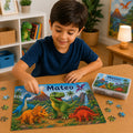Puzzle Rompecabezas Personalizado Dinosaurios Nombre