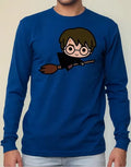 Polera Manga Larga Algodón Niños Harry Potter
