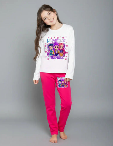 Pijama Largo Huntrix Demon Hunter K Pop Personalizado
