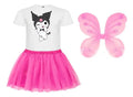 Disfraz Kuromi  Tutu Polera Algodon Cumpleaños