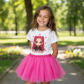 Disfraz Vestido Mira Huntrix Guerreras K Pop Personalizado Polera + Tutú Niñas Detalles Glitter
