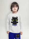 Pijama Largo Chimuelo Dragon Niños Personalizado Algodon