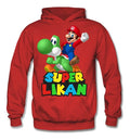 Polerón Mario Bros- Yoshi Niño Personalizado Algodón