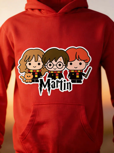 Polerón Harry Potter Y Amigos Personalizado Niños Y Niñas