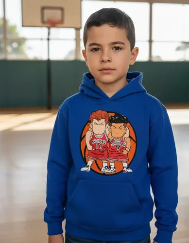 Polerón Canguro Algodón Niños Slam Dunk Sakuragi Riota