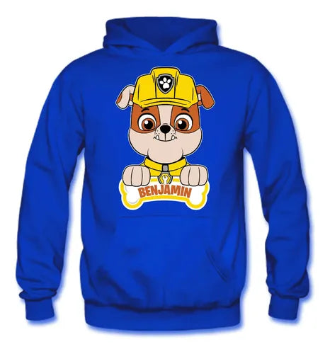 Buzo Rubble Paw Patrol Poleron Pant Personalizado