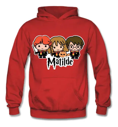 Polerón Harry Potter Amigos 2 Personalizado Niños