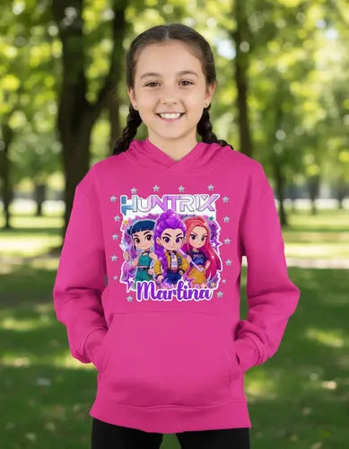 Polerón Huntrix Demon Hunters K Pop Personalizado Niñas D1