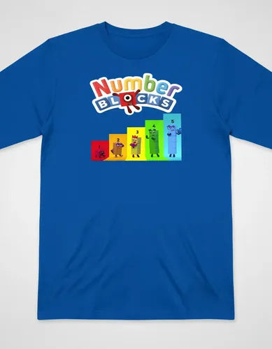 Polera Manga Larga Algodón Niños Numberblocks