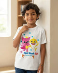 Polera Baby Shark Pink Fong Cumpleaños Personalizada