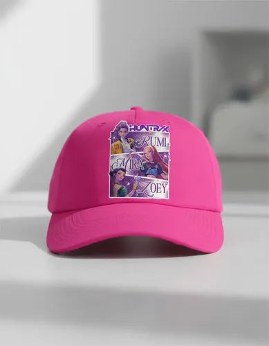 Jockey Gorro Niñas Demon Hunter Kpop Huntrix Cuadrado Fucsia 5-10