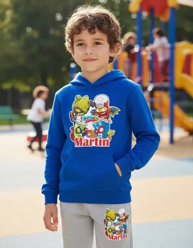 Buzo Super Zings Poleron Pantalon Personalizado