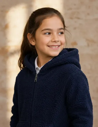 Polerón  Corderito Niño Niña Unisex Invierno Escolar