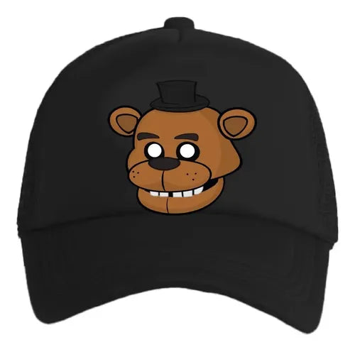Jockey Gorro Niños Five Nights At Freddy's Regalo Navidad Negro