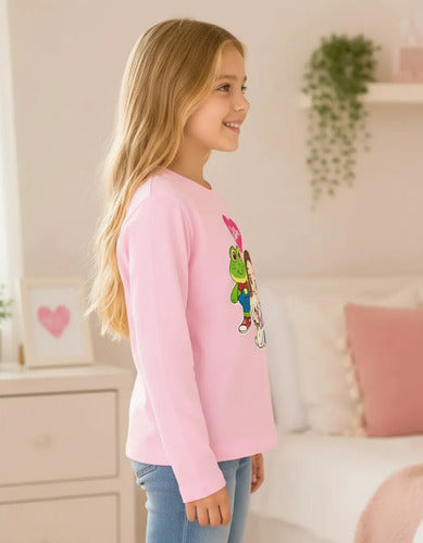 Polera Lara Campos Manga Larga 100% Algodon