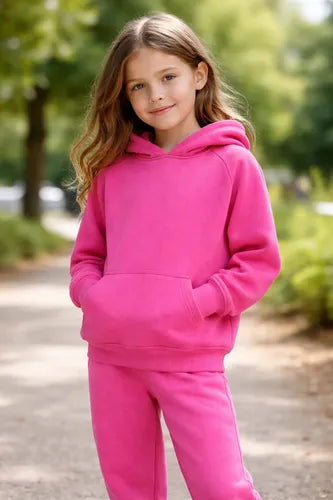 Buzo Niños Algodón Poleron Canguro + Pantalon