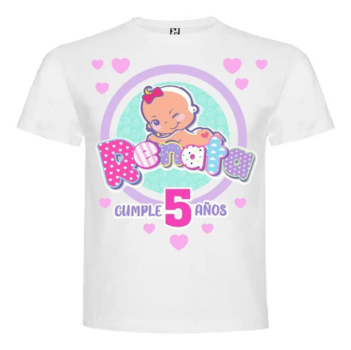 Polera The Bellies Niñas Cumpleaños Personalizada Algodon