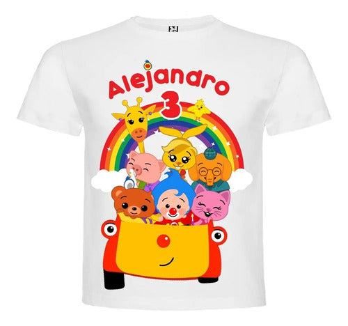Polera Plim Plim Y Amigos Cumpleaños Personalizada Niños