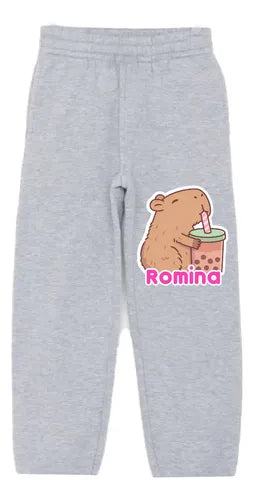 Buzo Capibara Pantalon Poleron Personalizado Niñas D1