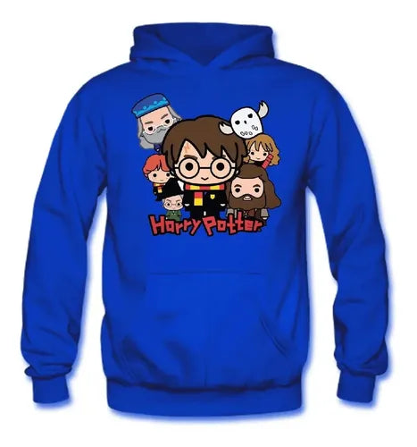 Polerón Canguro Algodón Niños Harry Potter Personajes