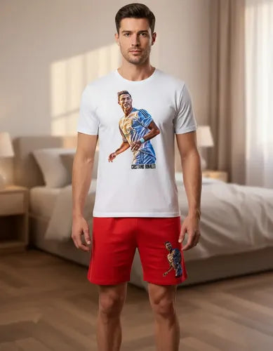 Pijama Corto Niñoss Algodon Cristiano Ronaldo Cr7 Real