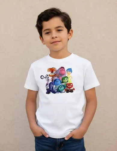 Polera Color Algodón 100% Niños Intensa Todos Mente