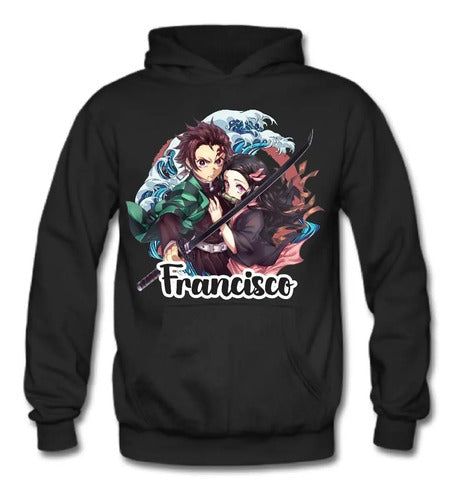 Polerón Kimetsu Demon Slayer Niñas Personalizado Algodón 3