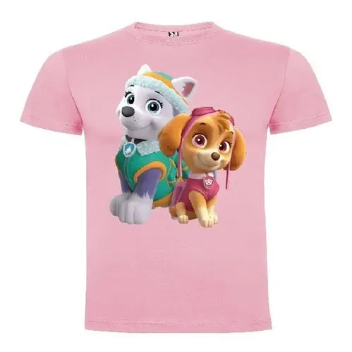 Polera Color Algodón 100% Niñas Skye Everest Paw Patrol