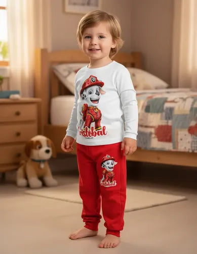 Pijama Largo Marshall Paw Patrol Película Niñopersonalizado