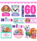 Etiquetas Escolares Personalizadas Skye Everest Paw Patrol Rosa