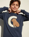 Polera Manga Larga Algodón Niños Capibara Capybara C