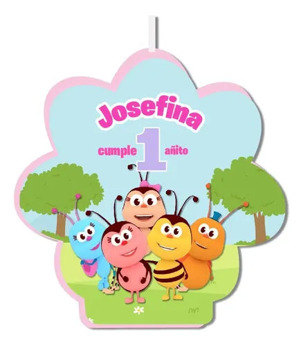 Vela De Cumpleaños Bichikids Niña Personalizada