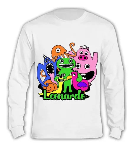 Polera Garten Of Banban Manga Larga Personalizada Niños