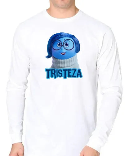 Camiseta Polar Larga Polera Niño Intensa Tristeza Mente