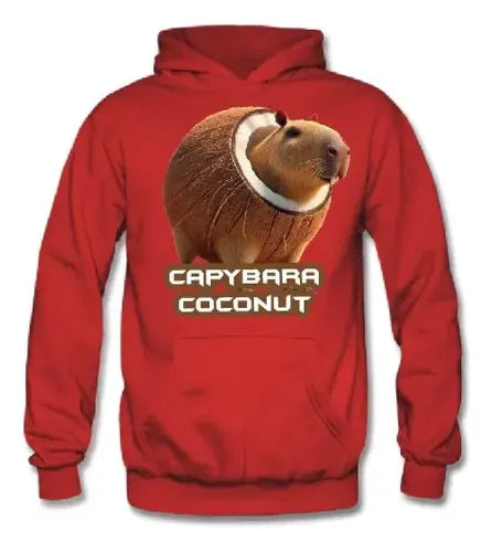 Polerón Canguro Algodón Niñas Niños Capibara Coconut Brainro