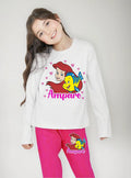 Pijama Largo La Sirenita Ariel Niñas Personalizado Algodon