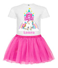 Conjunto Unicornio Niña Polera Tutu Cumpleaños Disfraz