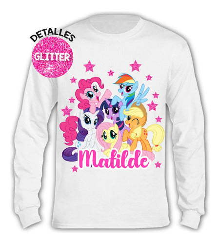 Pijama Largo My Little Pony Niñas Personalizado Algodon
