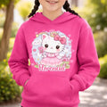 Polerón Canguro Niña Gatita Unicornio Kawai Personalizado