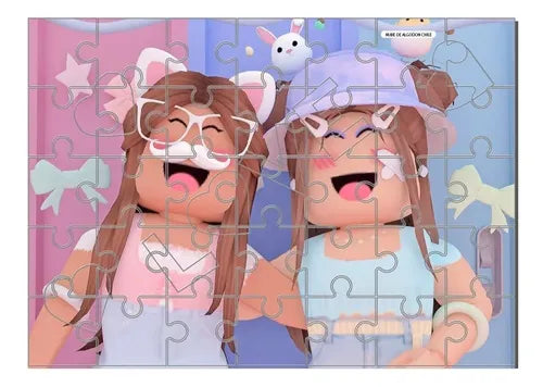 Puzzle Rompecabezas Roblox Niñas Dia Del Niño D1